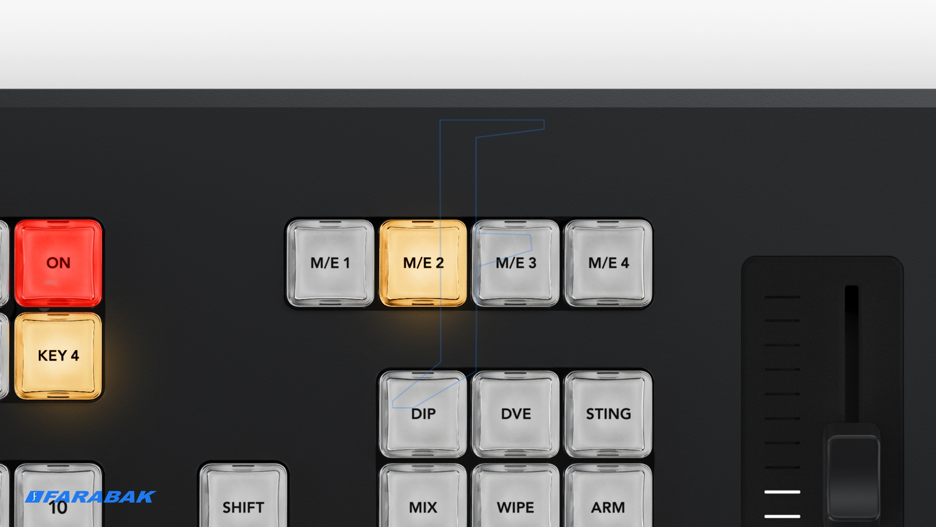 قابلیت مدیریت گسترده با چهار M/E و دکمه‌های کلیدی پیشرفته