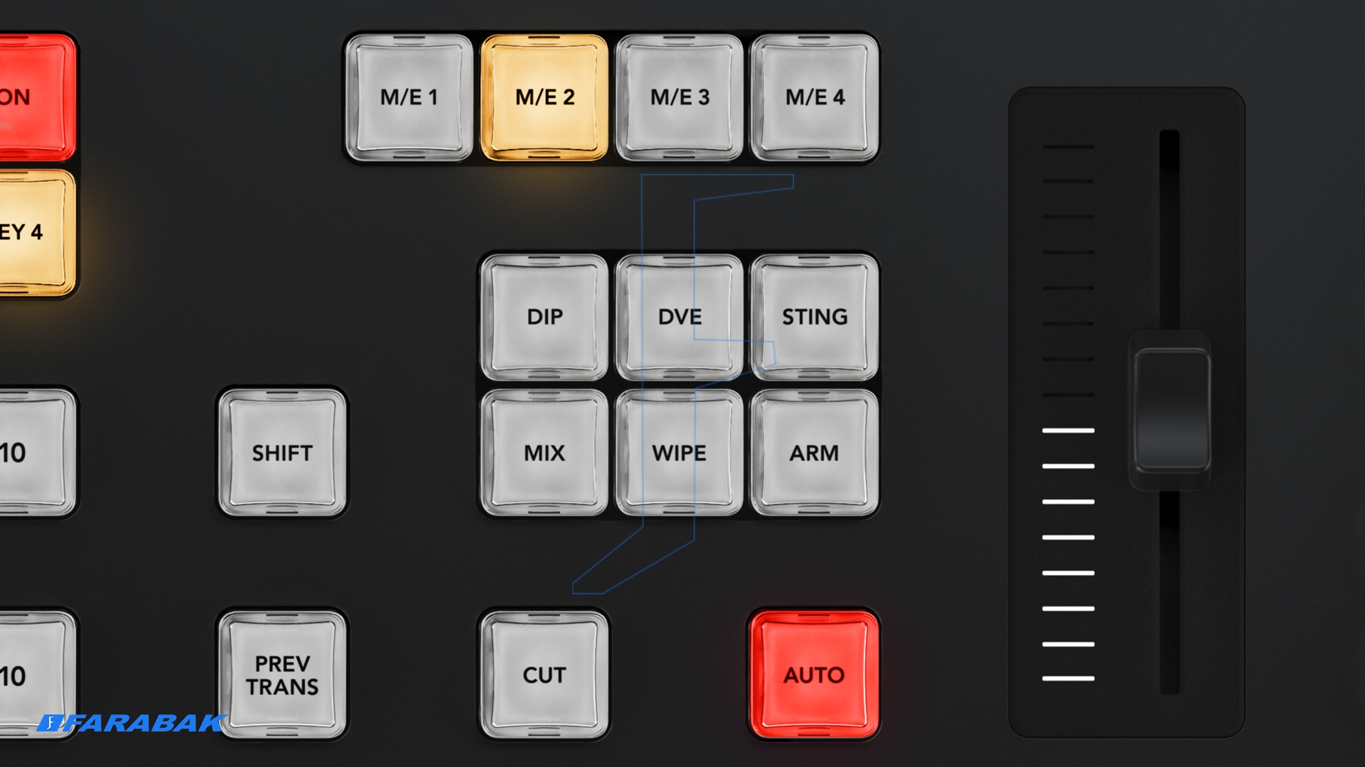 دکمه‌های تخصصی انواع Transition مناسب تولید حرفه‌ای