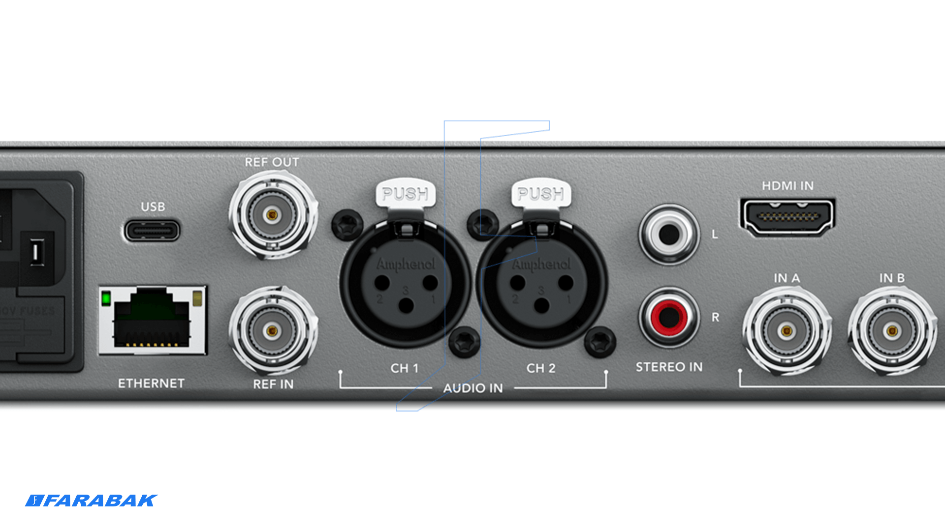 ورودی و خروجی صدای حرفه‌ای XLR، RCA و پشتیبانی از Dolby