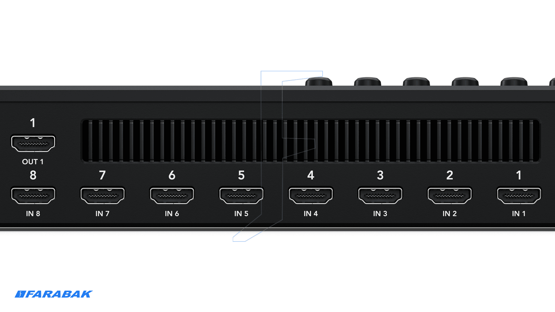 سوئیچینگ حرفه‌ای با ۸ ورودی HDMI استاندارد