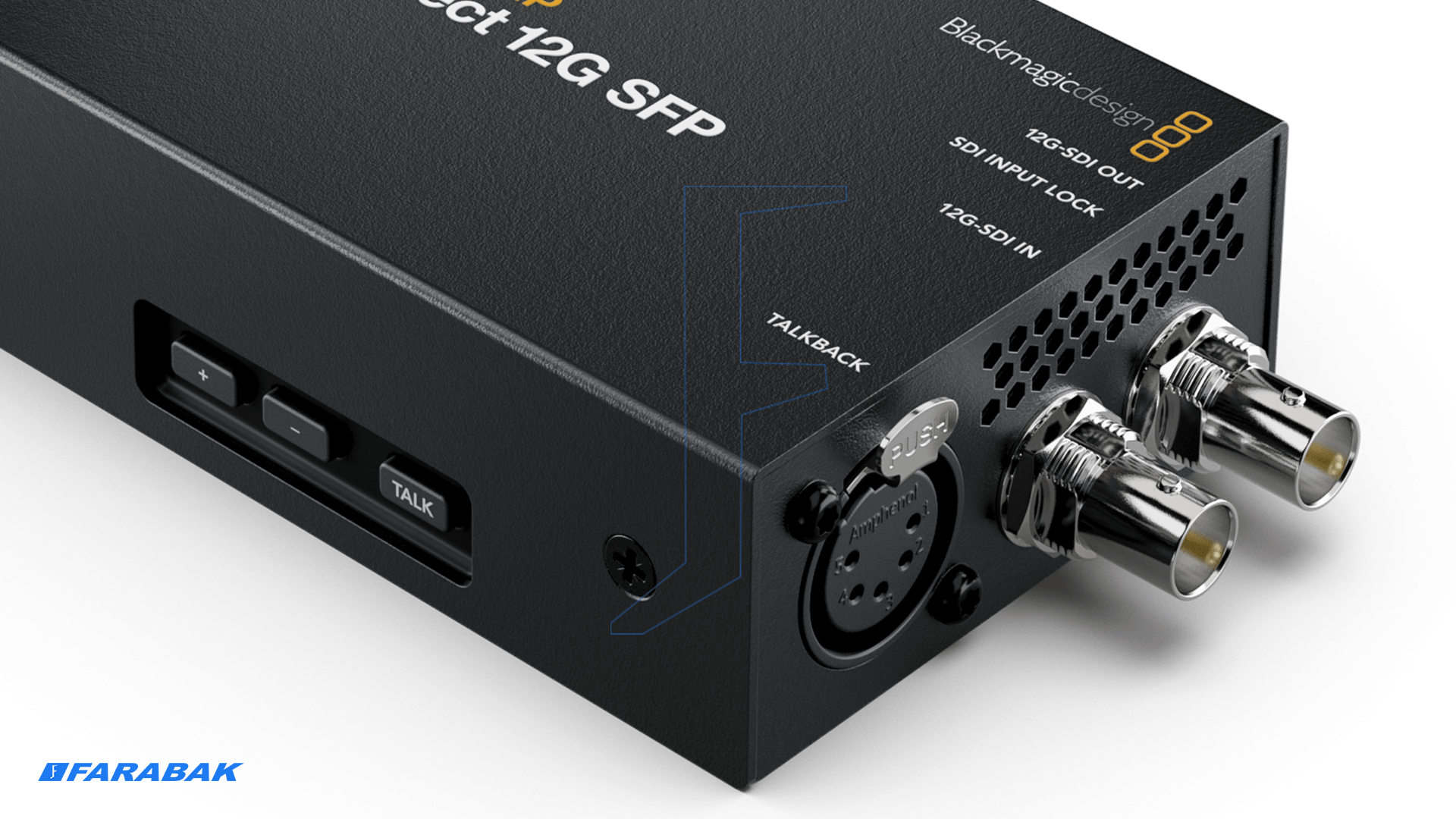 ورودی و خروجی صدا با کیفیت بالا از طریق XLR پنج پین ویژه Talkback
