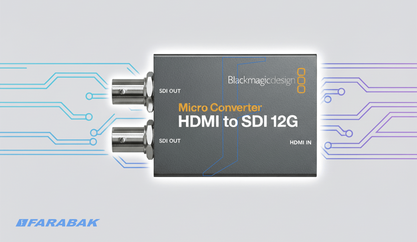 دو خروجی 12G-SDI با خروجی قابل انتخاب Level A یا B