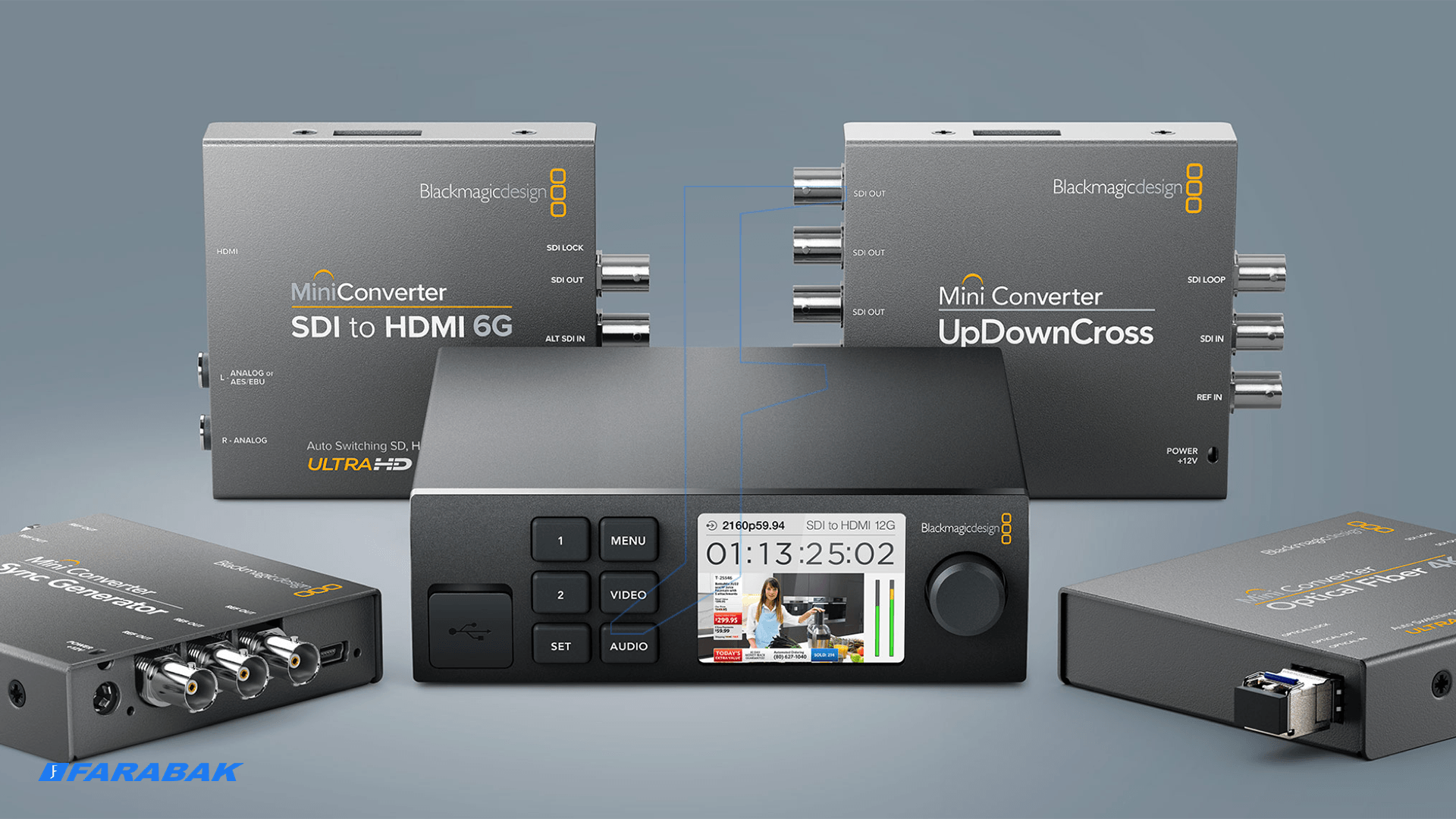 سازگاری حداکثری با تمامی تجهیزات ویدئویی استودیو