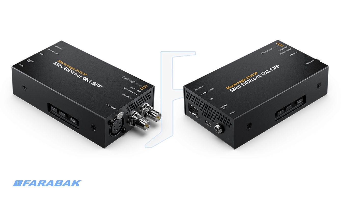Blackmagic 2110 IP Mini BiDirect 12G SFP