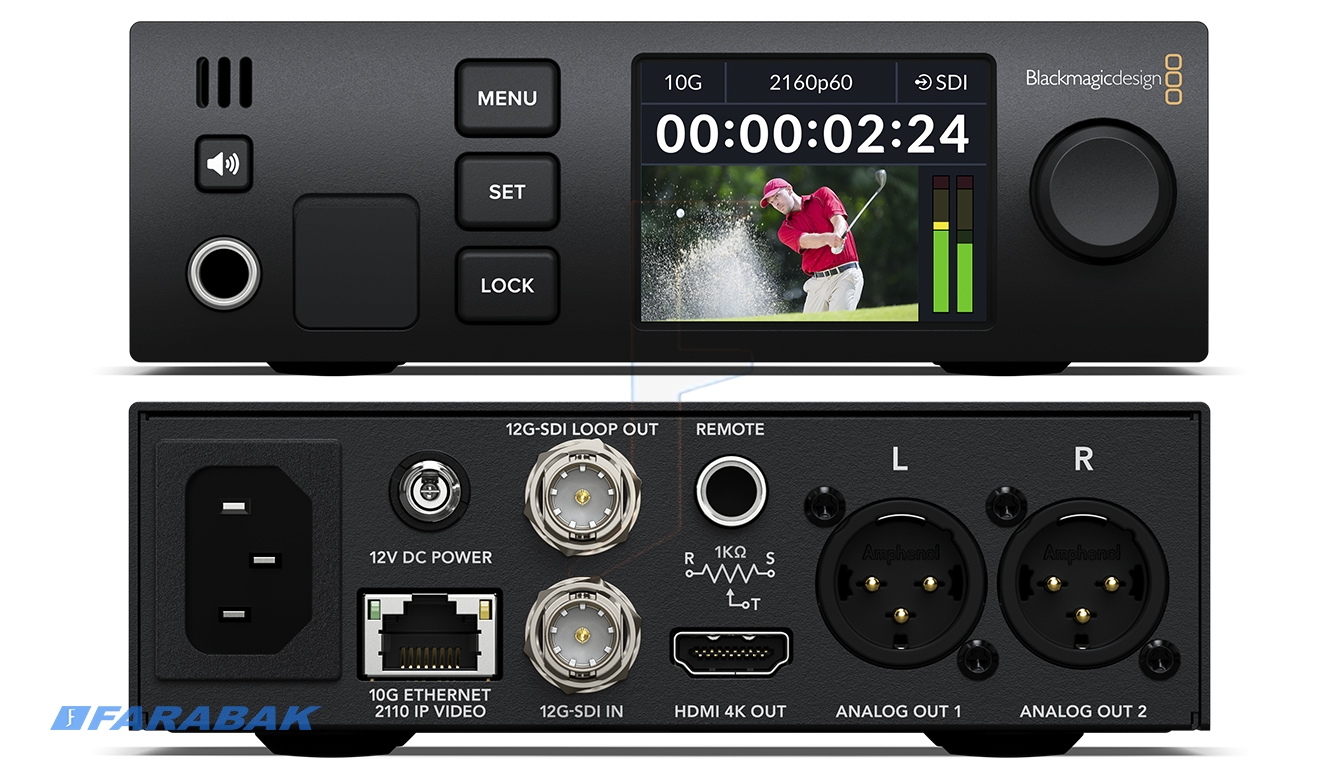 Blackmagic 2110 IP SDI to HDMI 12G
