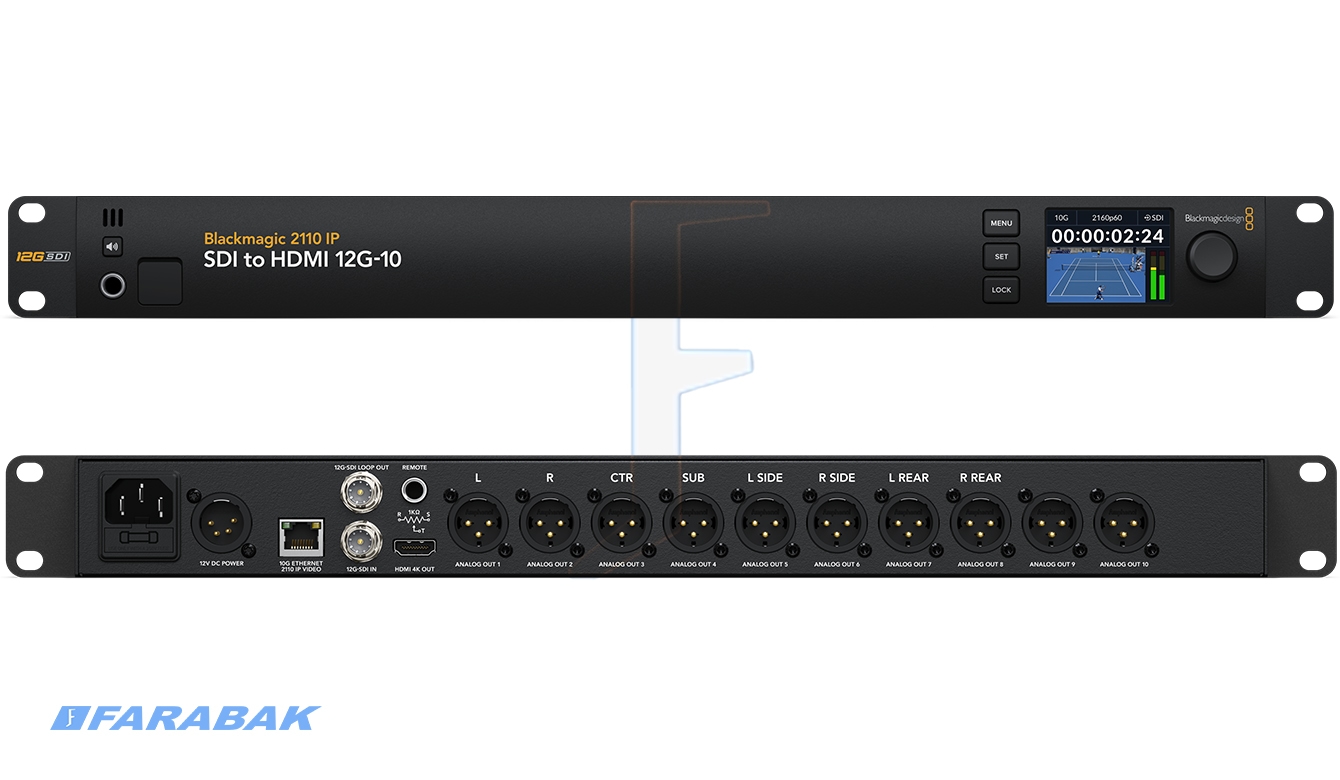 Blackmagic 2110 IP SDI to HDMI 12G-10
