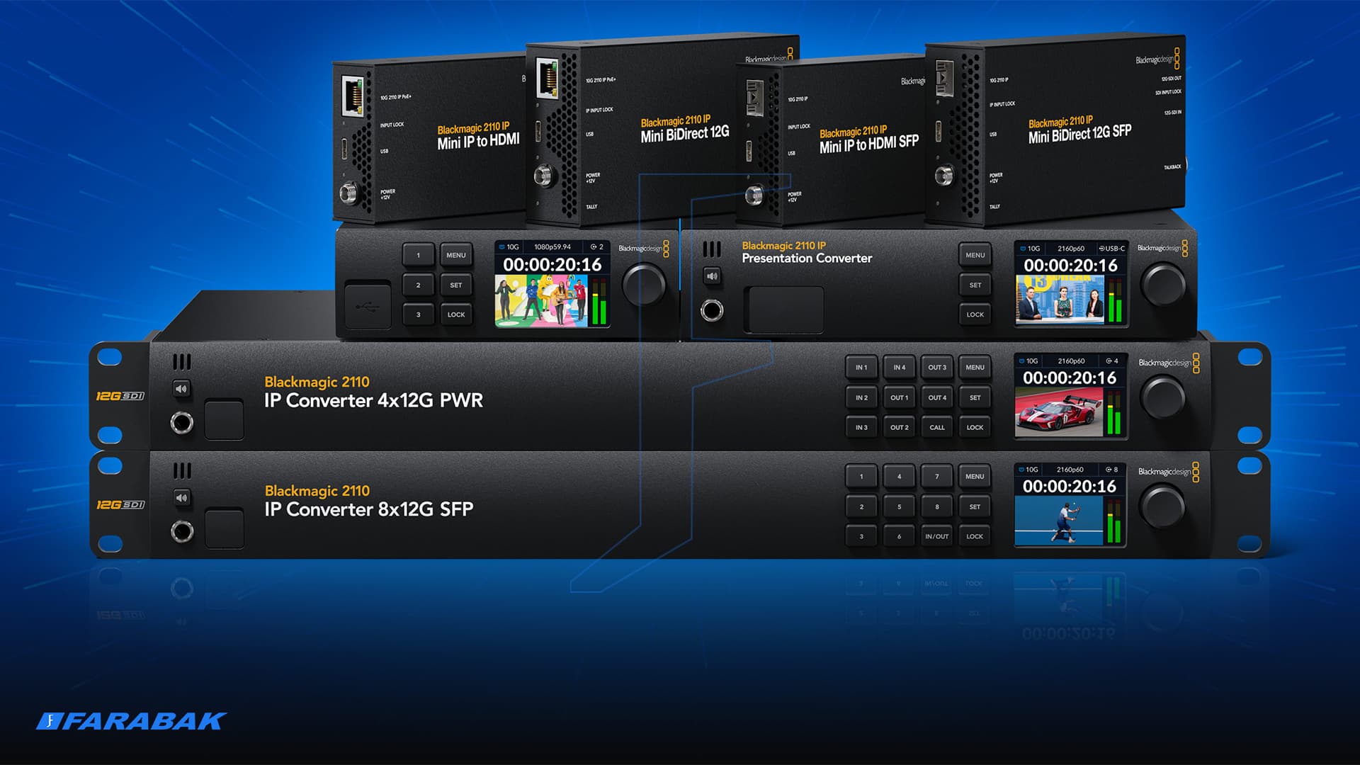 پشتیبانی پیشرفته از استاندارد SMPTE 2110 IP Video