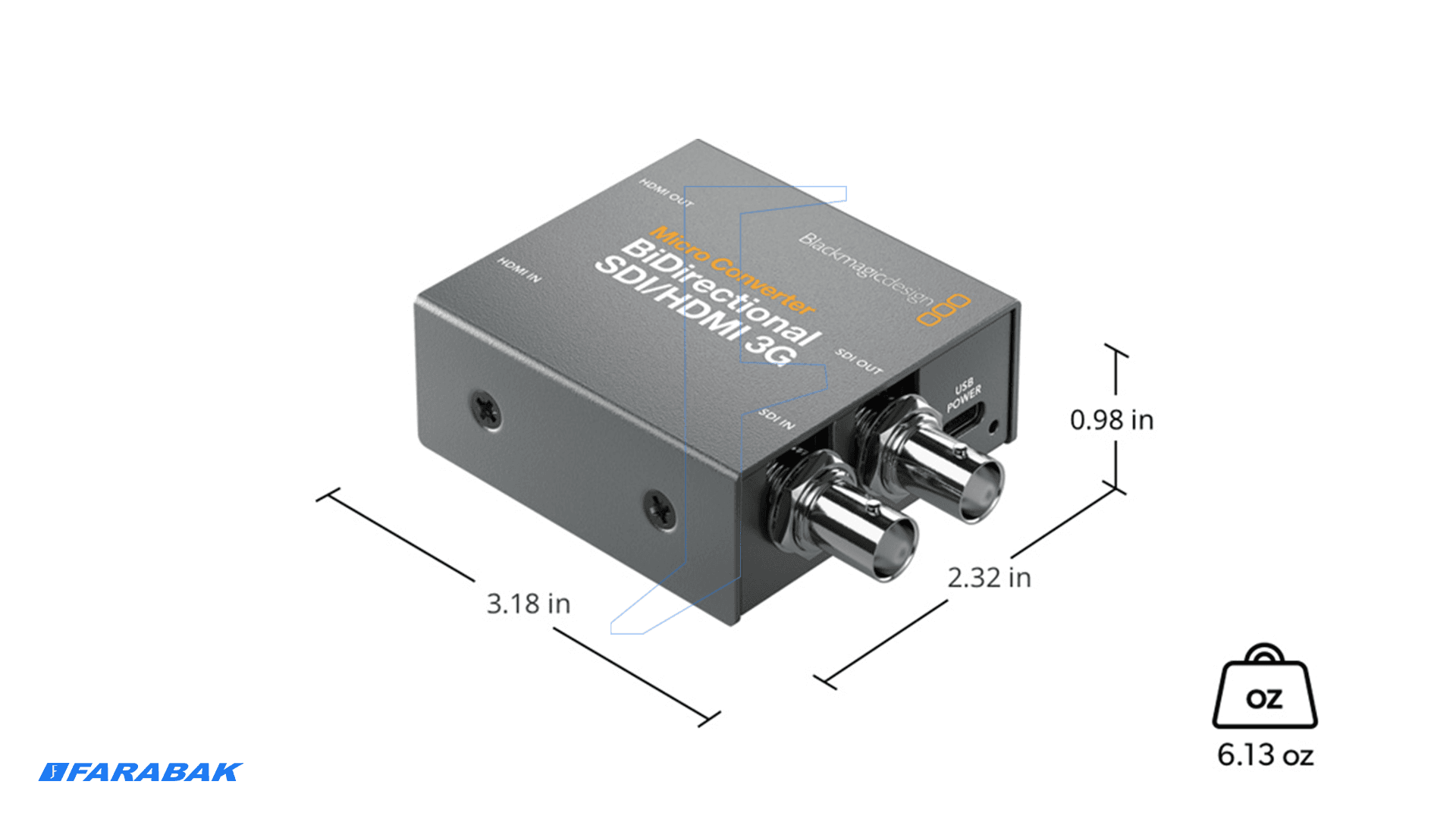 قابلیت تبدیل همزمان SDI به HDMI و HDMI به SDI