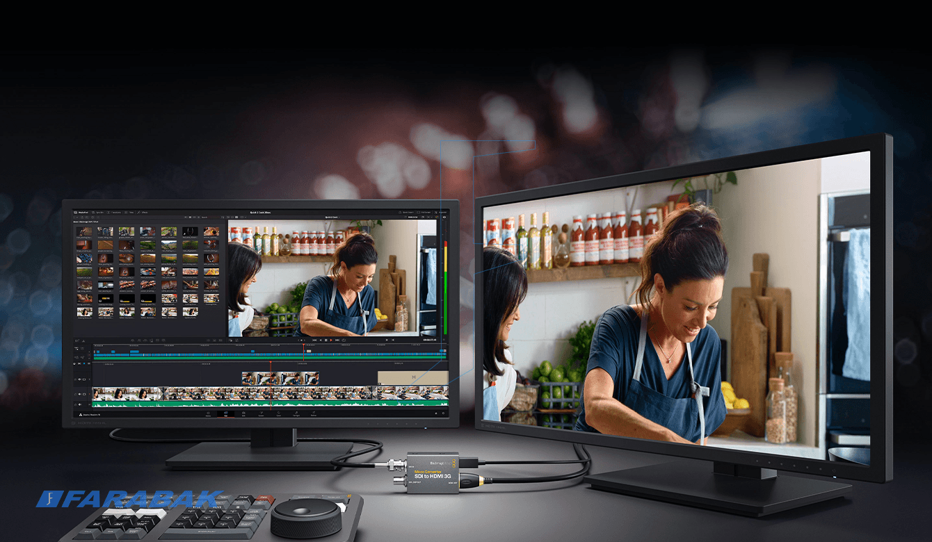 مبدل حرفهای SDI به HDMI برای پایش دقیق تصویر