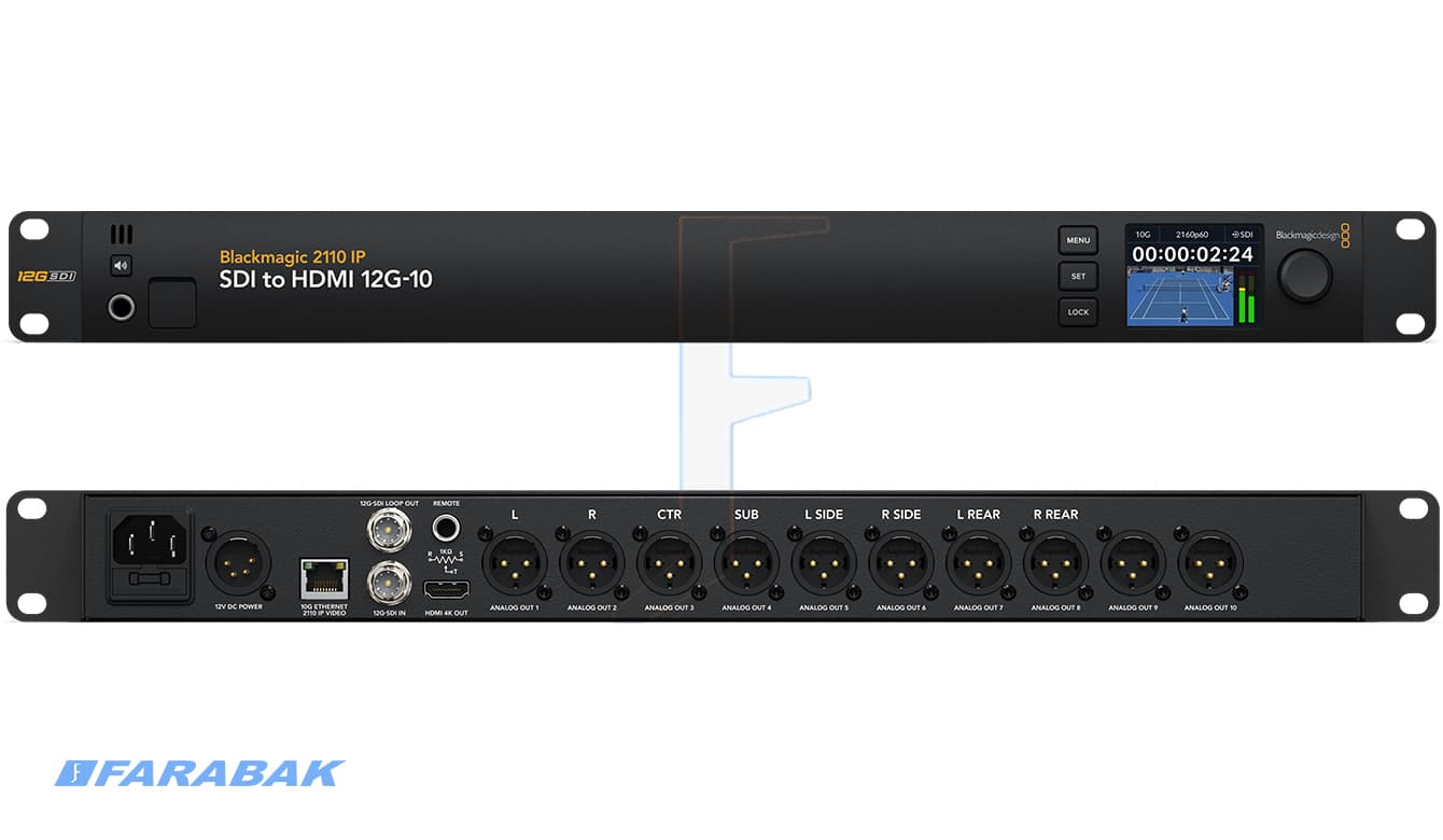 Blackmagic 2110 IP SDI to HDMI 12G-10