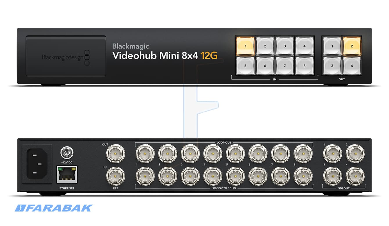 Blackmagic Videohub Mini 8x4 12G
